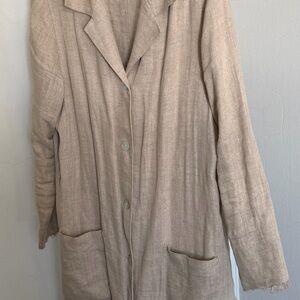 Natural Linen Duster